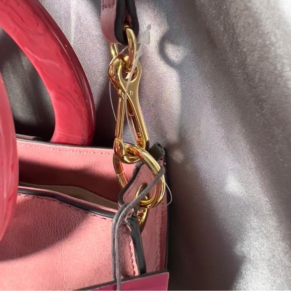 Vince Camuto Pink Cherry Blossom  Iggy Crossbody Leather Purse Bag NWT MSRP $178 - Picture 9 of 17